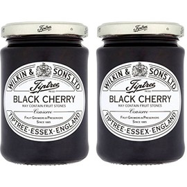 Tiptree Jams Black Cherry Preserve 12oz (Pack of 2)