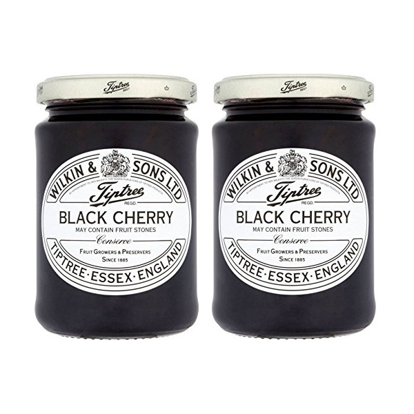 Tiptree Jams Black Cherry Preserve 12oz (Pack of 2)