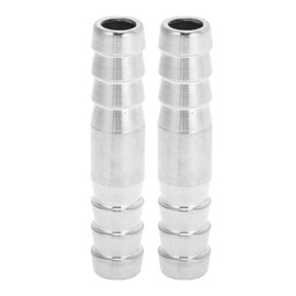 HOPESPANNER Hose Barb Fittings for Air Water Oil Gas Fuel 25/64" Hose Barb Tubing Connector 304 Stainless Steel 2 Pcs