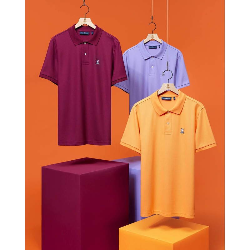 Mens Classic Pique Polo Shirt - B6K001Z1PC, 531 Lavender Purple