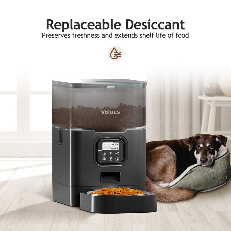 VOLUAS Automatic Cat Feeders - Pet Dry Food Dispenser with
