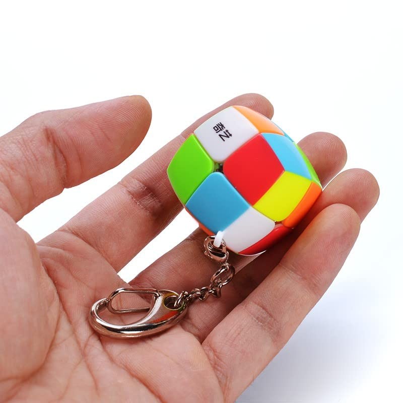 FAVNIC Key Chain Magic Cube Cute Stylish 3x3x3 Key Chain