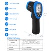 Pyrometer High Temp Thermometer Gun, AP-2732 Laser Thermometer Gun -58℉~2732℉(-50℃