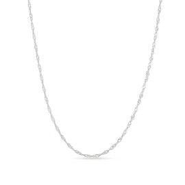 Einzelstück® Singapore Chain 925 Silver I Silver Chain Twisted in 18K Gold, Rose Gold & White Gold I Minimalist Chain Women without Pendant, Gold