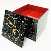 Rabbit Arabesque 5.0 Three Tier Double 黒内 Vermillion 7R –