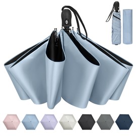 NINEMAX Parasol, Folding Umbrella, Ultra Lightweight, One-Touch, Automatic Open/Close, Compact, Compact, UV Protection, UV Protection, Light Blocking, Heat Blocking, Stylish, For Both Sunny and Rainy