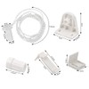 ANNTIM Set of 2 Roller Blind Klemmfix Brackets, Roller Blind
