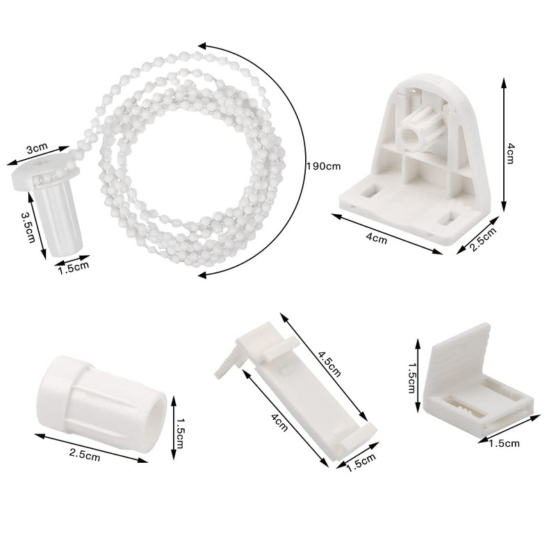 ANNTIM Set of 2 Roller Blind Klemmfix Brackets, Roller Blind