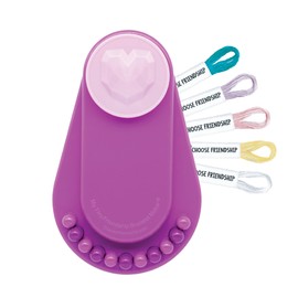 Choose Friendship, My Tiny Friendship Bracelet Maker, an American Original | 10 Pre-Cut Threads - Up to 4 Bracelets | Travel-Size Craft Kit, Kids Jewelry-Making Kit, Gifts for Girls (Grape Soda)