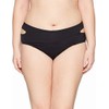 Jessica Simpson Women's Plus Size Crossed Front Bikini Bottom, Solid