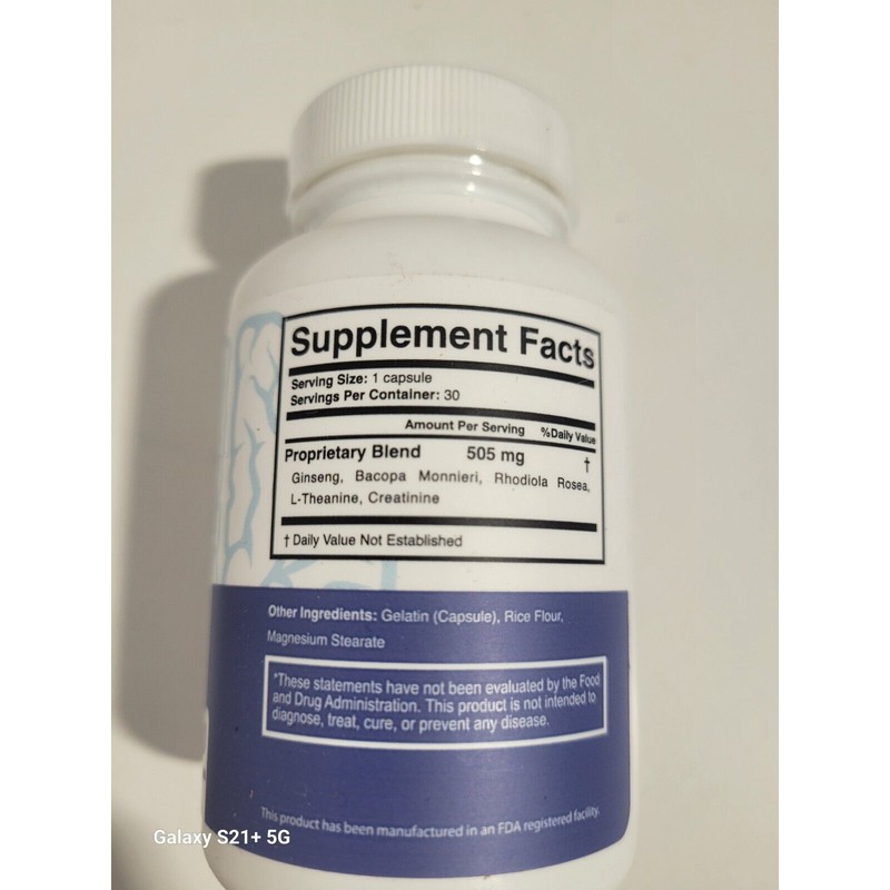 Neuro Tech IQ Focus Formula 30 Capsules - New /