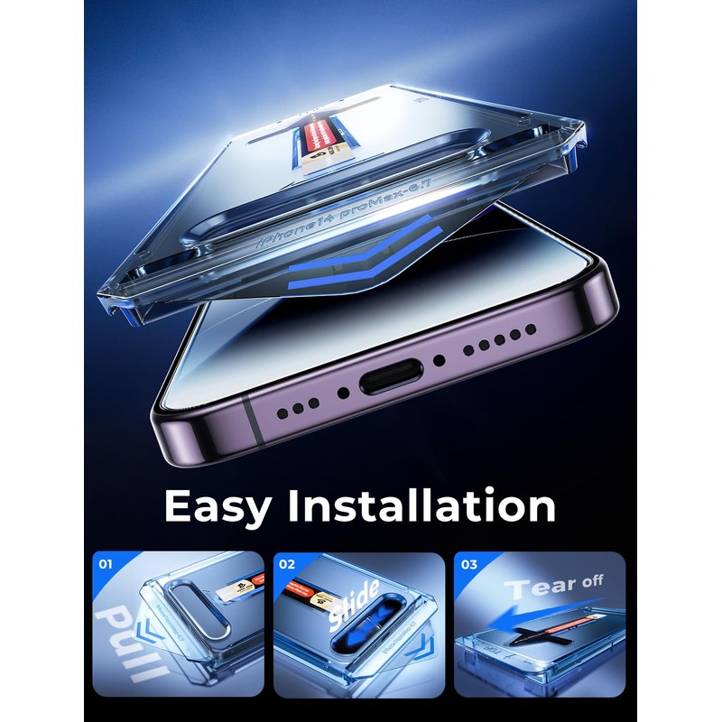 MAGIC JOHN 2 Pack for iPhone 14 Pro Max 6.7