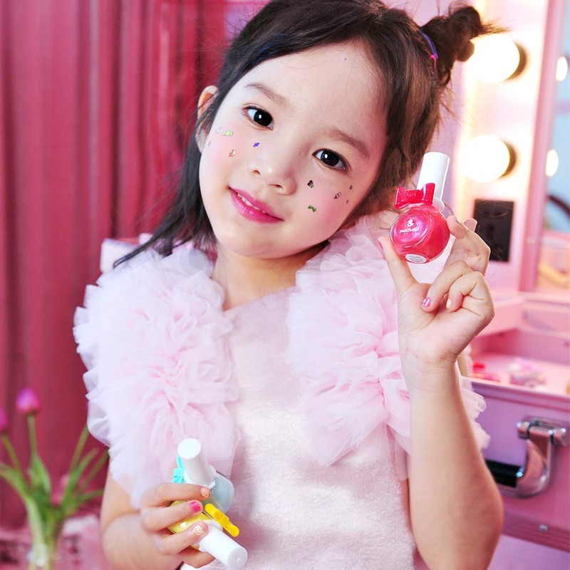 Peachand Peach and Princess Nail Color, Children's Manicure, Nail Stickers,