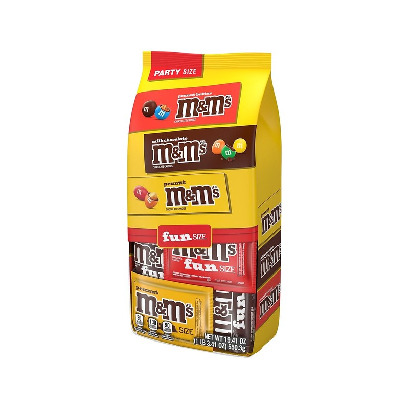 M&M'S Fun-Size Milk Chocolate Candy Pack, 19.41 oz., 35 Pieces