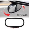Espejo para punto ciego HD para coche, espejo retrovisor gran
