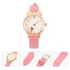 ibasenice Cat Children Watch Cartoon Waterproof Metal Faux Leather Kids