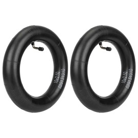 E Scooter Inner Tube 10 x 2.5 E Scooter Thickened Hose, General Replacement Tyres for Scooter, Pack of 2 Curved Mouth Rear Tyres Replacement Wheels, Not Easily Leaky Replacement Hose