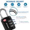 2 Pack TSA Approved Travel Luggage Locks, Metal Combination Lock,