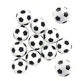 12 Pcs Table Football, Table Football Balls, Mini Footballs, Plastic Football, Small Plastic Football Set For Table Soccer Game, White Miniature Footballs For Kids, Adults, And Football Lovers