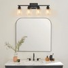 Unicozin Modern Bathroom Light Fixtures, 4 Light Vanity Lights over