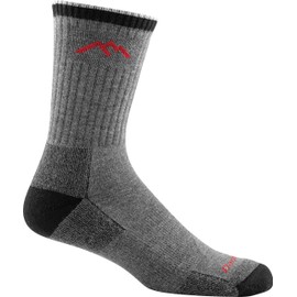 Darn Tough Coolmax Micro Crew Cushion Socks - Men's (Gray/Black, X-Large)