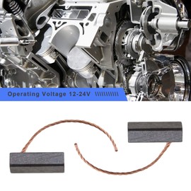 SING F LTD 4Pcs Electric Motor Carbon Brushes 5x5x16 mm with Copper Wire 12-24V for Vehicle Pump Windshield Wiper Fan Blower Lifter