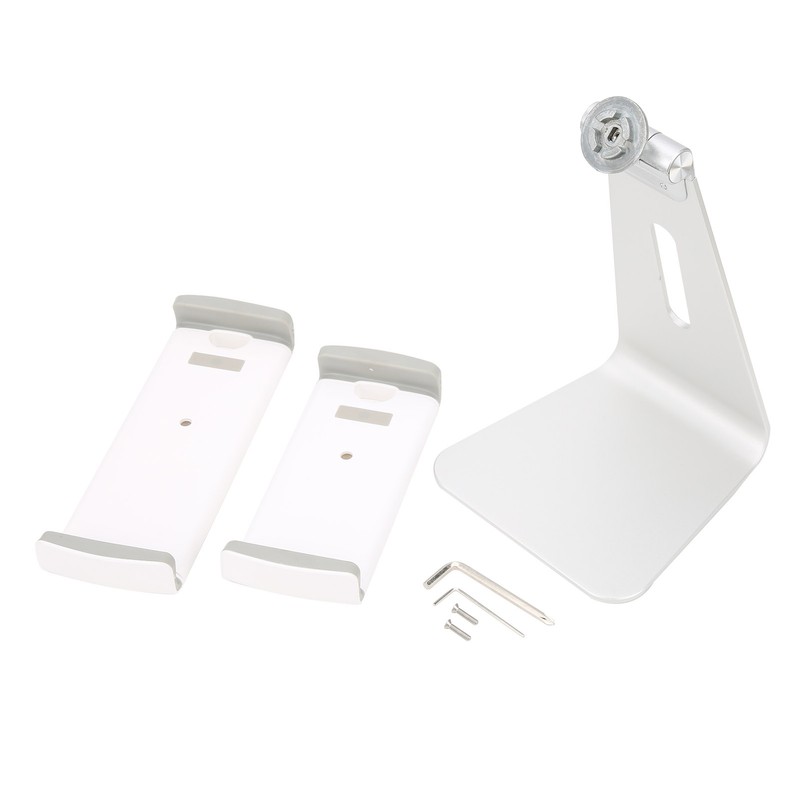 Cell Phone Stand Silver Tablet PC Bracket Adjustable Aluminum Alloy