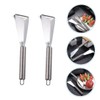 OSALADI Fruit Engraving Blades: 2pcs Stainless Steel V- Shape Fruit