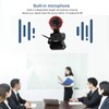 Computer Camera, Desktop Webcam with Microphone, Head 360 Degree Rotation,