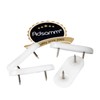 Adsamm® 4 x Plastic Gliders with 2 Nails / White