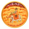 Hand Painted Decorative Wall Plate Round Display Wooden Plate Home