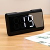 Alarm Clock LED Digital Display Mirror USB Charging Desktop Clock