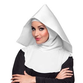 Boland 04235 - Nuns Hood Superior, Monastery Hat, Hat for Carnival or Theme Party, Costume Accessories, Fancy Dress Costumes Women, White