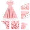1950s Dresses for Women Valentines Day Dress Mesh Wedding Guest