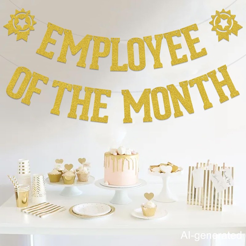 Employee of the Month Banner Employee Appreciation Day Decoration Office