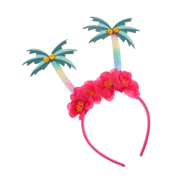 BIUDECO Coconut Tree Dressed in Hairband Men's Beach Hat Party