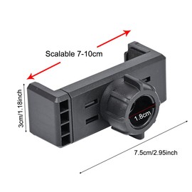 SquEqu 4 Pack Selfie Ring Light Phone Holder Clips Replacement Phone Clamp Grips with 17mm Ball Head Socket Joint Mount Bracket for Desk Tripod Stand Bed Gooseneck Phone Holder Car Phone Holder Mount