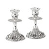 Silver Plated Candlesticks - 2 Pack Set - Pair of