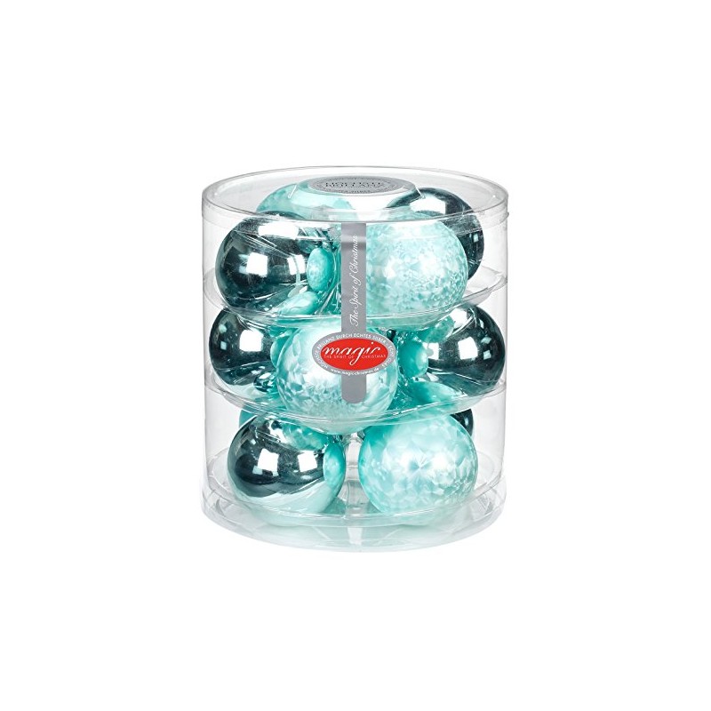 Inge-glas Christmas Bauble 16103D104MO Mint 17.5 x 24 cm