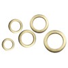 20 pcs Fits Raised Rings Ø 13 mm, Steel Brass-Plated,
