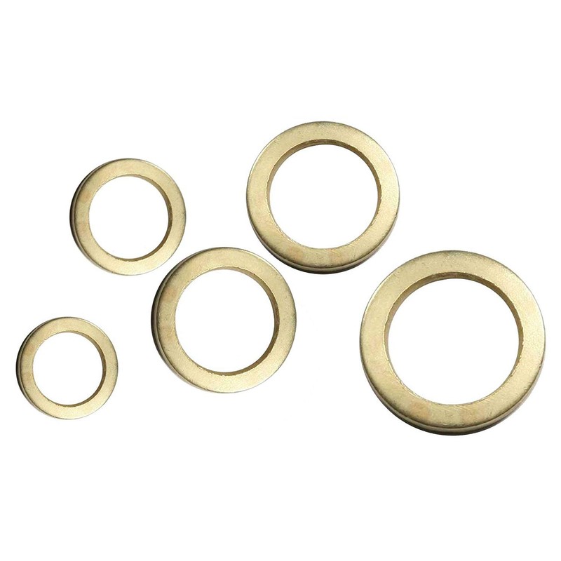 20 pcs Fits Raised Rings Ø 13 mm, Steel Brass-Plated,