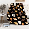 Cute S'Mores Blanket | Ultra Soft Marshmallow Cookie Throw Blanket