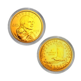2008 Sacagawea Native American Dollar Gold Layered