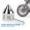 Front Axle Caps, PSLER Motorcycle Front Axle Nut Cover Cap