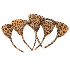 PACKOVE 3Pcs Leopard Headbands for Women Stylish Animal Print Hair Accessories for Parties Gatherings Holds Hair Securely Friends Family