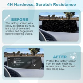 CDEFG [Pack of 2] Compatible with Mazda 3 / CX30 CX-30 2024 2025 Facelift Navigation Screen Protector 6H Scratch-Resistant 10.25 Inch GPS Nano Screen Protector Anti-Scratch Navigation Film CX30 2024