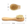 UNIVERSOENLNE.COM 2 Cepillos Faciales Exfoliantes Con Mango De Madera Hechos