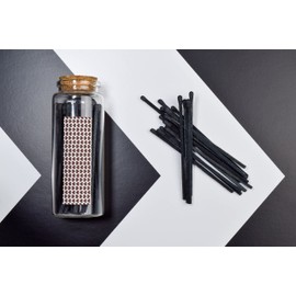 0.5"x2" Match Striker Stickers Strike Paper Adhesive Pre-Cut Matches Lighting Strip (24 Pieces, Brown)