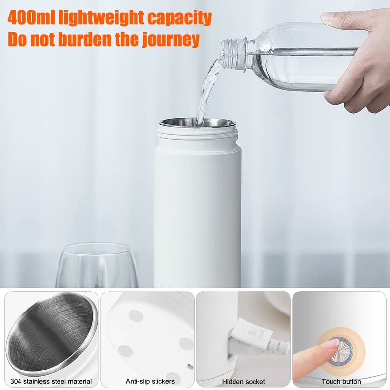 Foreverup Small Portable Kettle, Mini Kettle for On the Go,