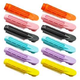 12 Pcs Volumizing Hair Root Clip, Heat Resistant Natural Fluffy Hair Clip Hair Styling Set, DIY Fluffy Curler Clamps for Women Girls Fine Thin Curly Long Short Hair